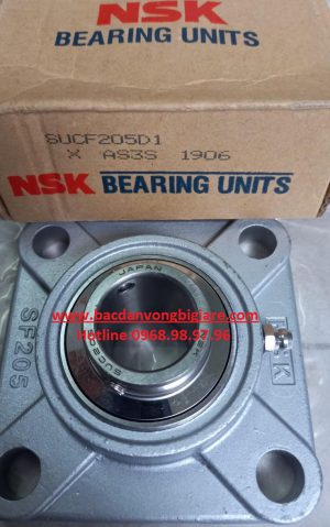 GỐI ĐỠ VÒNG BI BẠC ĐẠN INOX SF205 F205